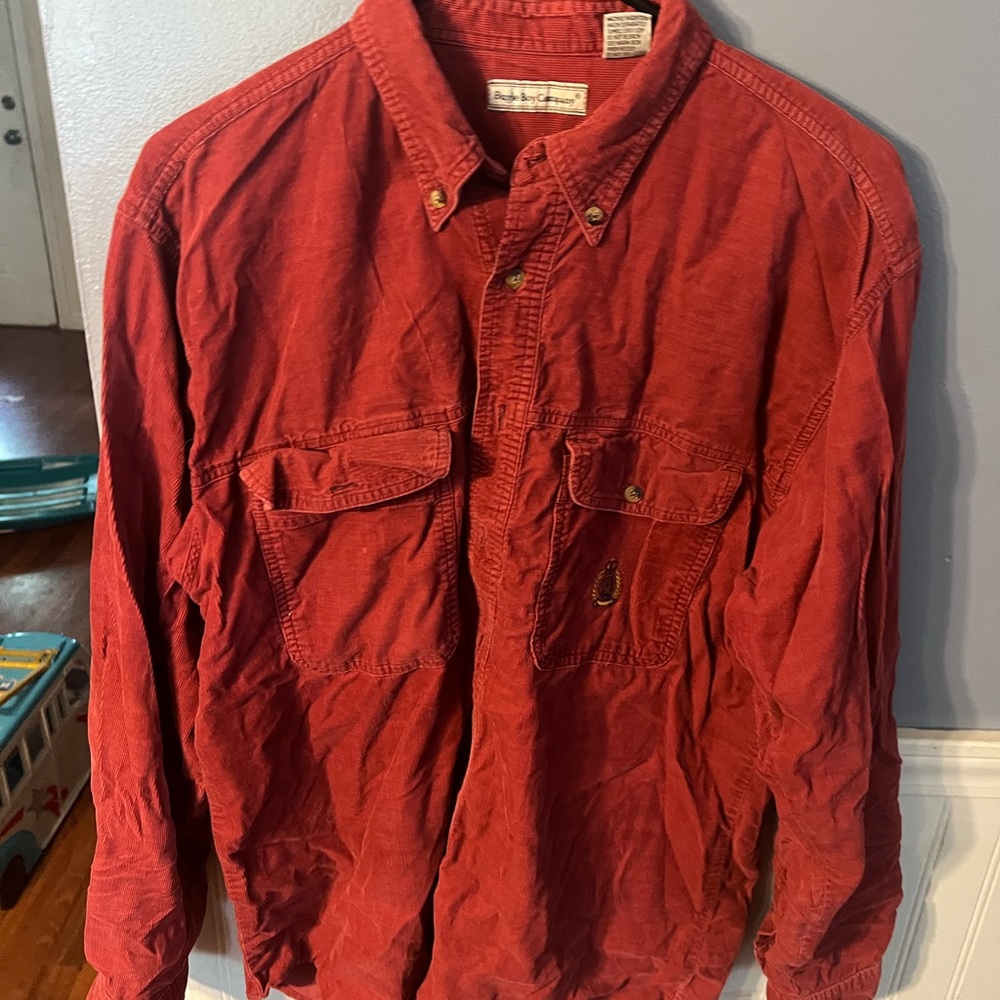 Bugal boy long sleeve corduroy shirt size med